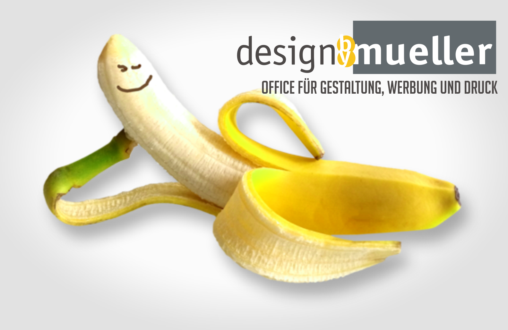 Banane mit Logo